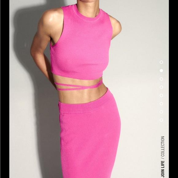 Zara 2-piece Pink Top and Skirt set - size M - Picture 6 of 12
